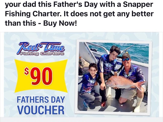 Fathers Day Gift Fishing Voucher deal