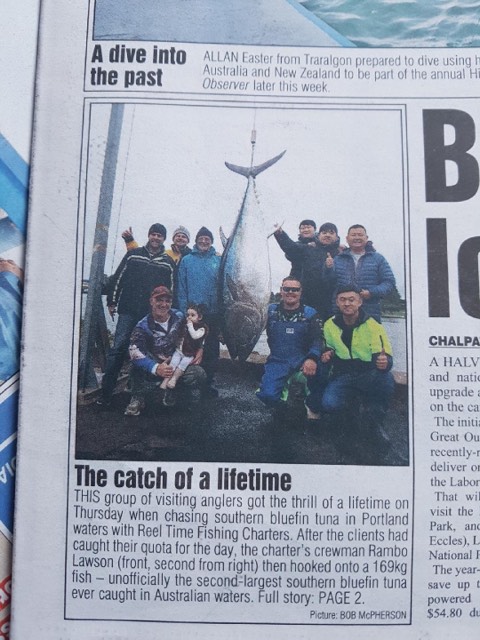 biggest Tuna in Australia 