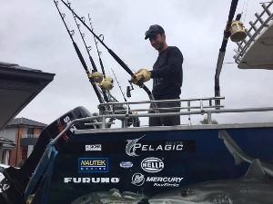 Skipper of RTFC at work ready for Portland Tuna Fishing